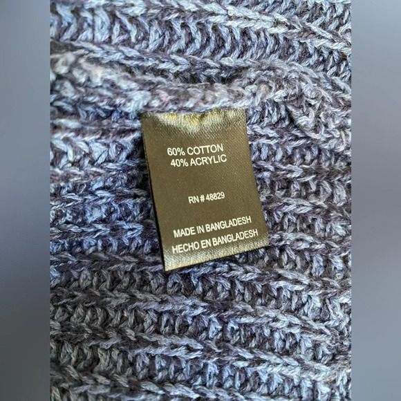 Love Knit Open Front Cardigan Pockets Navy Grannycore Autumn Winter Cottagecore - Picture 9 of 10